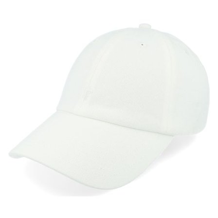 Upfront - Vit unconstructed Keps - Mini Organic Soft Low Baseball Cap Bright White Dad Cap @ Hatstore