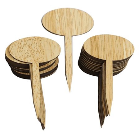 50 stk. ovale planteetiketter hagemarkører for planteskolepotter frøplante merke