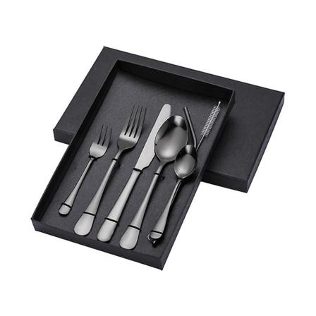Set I Rostfritt Stål Om 7 St Black