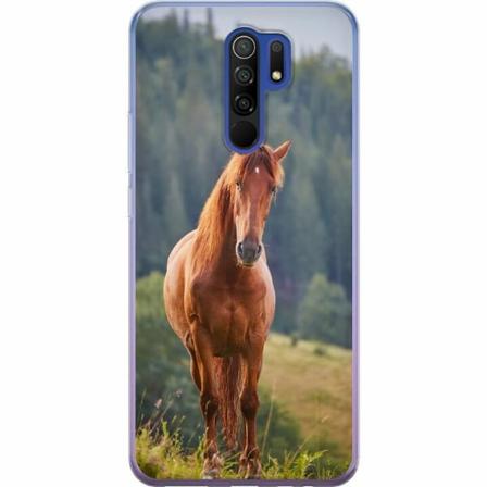 Xiaomi Redmi 9 Genomskinligt Skal Hästar