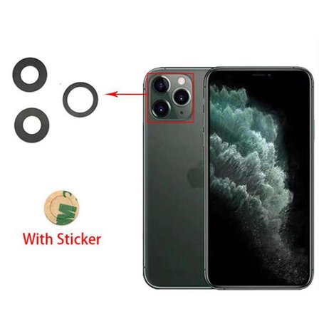 2-PACK iPhone 12 Pro Bakre Kamerafälglins Reservdel