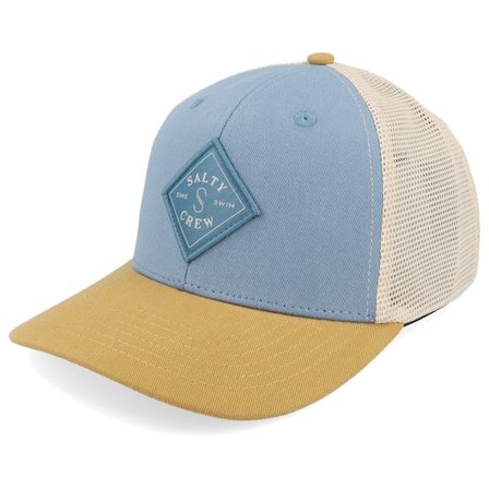 Salty Crew - Blau Trucker Cap - Kids Sealine Boys Retro Pilot Blue Bone Brown Trucker @ Hatstore