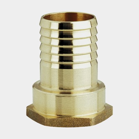 Slangnippel Maestrini Female Heavy Type Hose Tail, mässing, 1 1/2" G (BSP) (invändig) till 38 mm (1 1/2") slang