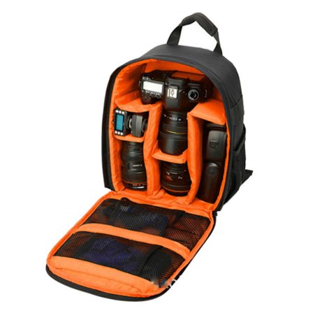 Vattentät DSLR SLR-kamera Soft Case Väskor Ryggsäck Ryggsäck