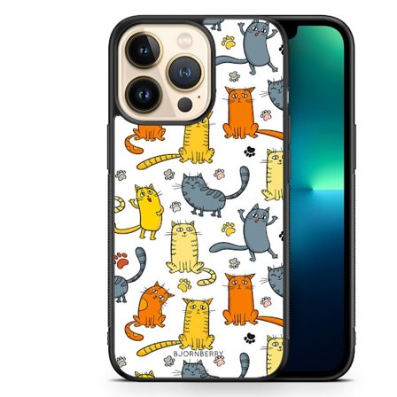 Bjornberry Skal iPhone 13 Pro - Kattmönster