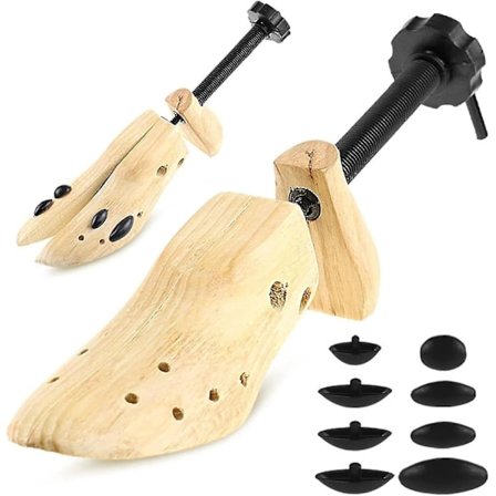 Skotræ Sko Udvider - Premium Træ Skotræ Til Udvidelse Og Formning Af Højhælede Og Flade Sko