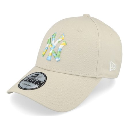 New Era - MLB Beige adjustable Cap - New York Yankees Seasonal Infill 9FORTY Stone/Camo Adjustable @ Hatstore