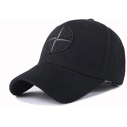 Mænds Baseball Cap Justerbar Hat Unisex Golf Hat Sort