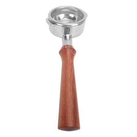 58mm Bunnløst Portafilter Rustfritt Stål Håndtak for NOWWA Kaffemaskin Type F Brasiliansk Palisander