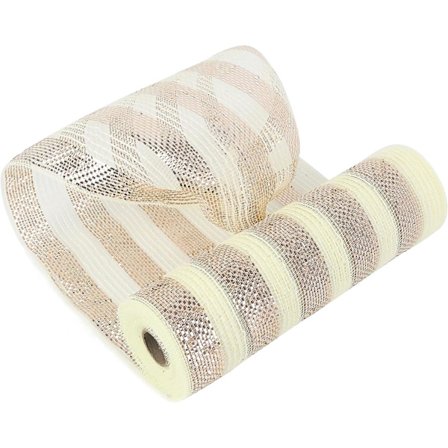 Ruusukullanvärinen Deco Mesh 10 tuuman Valentine Mesh -nauha kangasverkko rulla koristeellinen