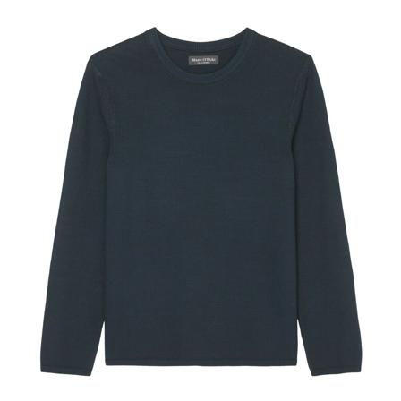Marc O'Polo, Crew neck jumper, regular fit Blauw, Heren, Maat:M