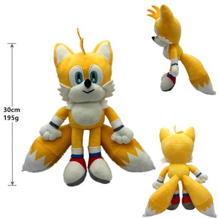 30CM Sonic Q gul Sonic Plysh leksaker