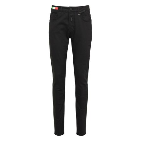 Carlo Colucci, Flat Jeans Zwart, Heren, Maat:W32