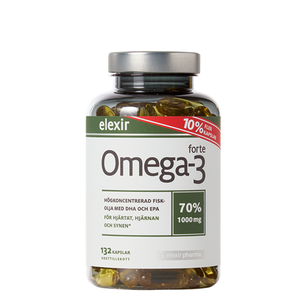 Elexir Pharma Omega-3 Forte 1000 mg 132 kapselia