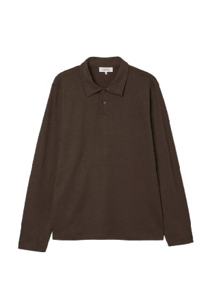 NORVIE Långärmad pikétröja WALKER T-shirts Brun L