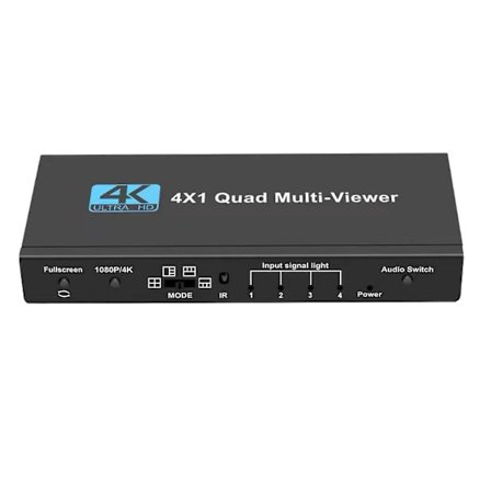 4k Hdmi Multi-viewer 4x1 Quad Screen Viewer 4in1 sömlös HDMI Switcher Switch