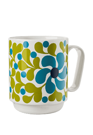 Design House Stockholm Birds 1967 Mug Glas Grön 9,5X8