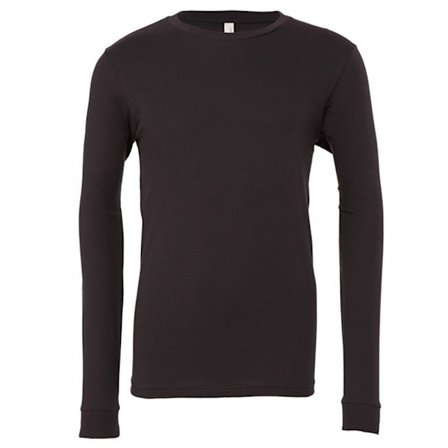 Bella + Canvas Unisex Adult Jersey Long-Sleeved T-Shirt S Dark