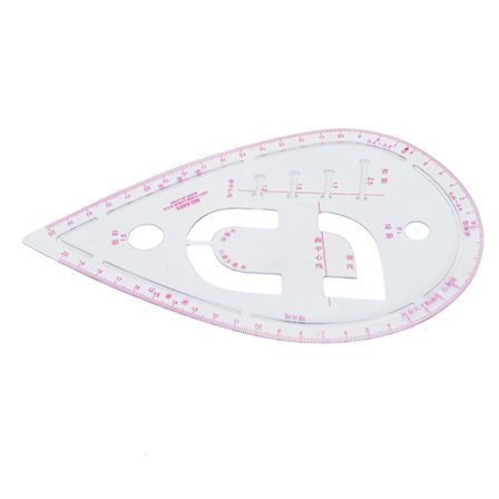 Ærme Kurve Lineal Plast Skræddersy Syning Knap Positionering Korrektur Beklædningsdesign Værktøj