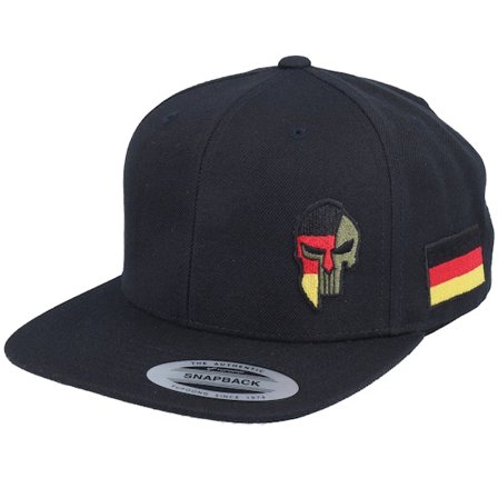 Army Head - Schwarz Snapback Cap - Germany Army Skull Black Snapback @ Hatstore
