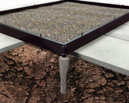 Halls F08202 Fundament 6,2 m², svart, Växthus & orangerier