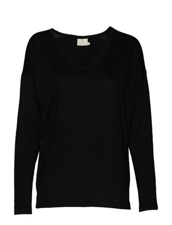 Kasiane V Neck Pullover Black Kaffe