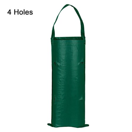 Plantevækstposer Jordbærplantebeholder GRØN 4 HULLER 4