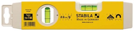 Stabila 70TM Torpedo Vattenpass 22 cm, med magnet, Mätinstrument