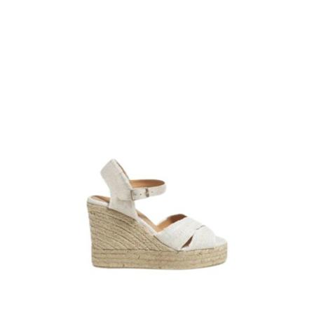 Castañer, Wedges Wit, Dames, Maat:40 EU