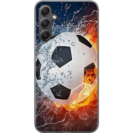 Kompatibelt Mobilskal till Samsung Samsung Galaxy A15 5G Fotboll Eld