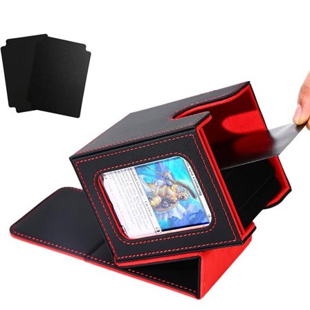 Boks med vindu for minst 100 MTG-kort - Svart/Red