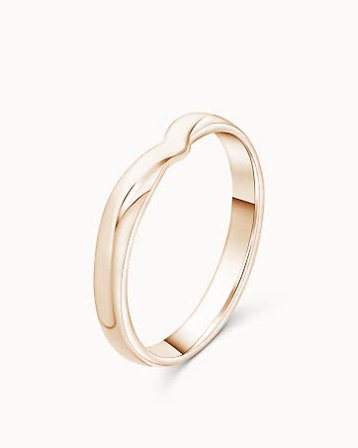 Smooth Ring for Her Vanessa 18K Rose Gold - Engagement Rings & Wedding Rings from Vanbruun