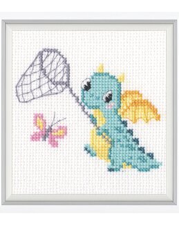 Stickpackung Bild Schmetterlingsfang