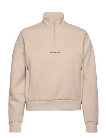 Sport Tech Relaxed Half Zip Beige Superdry Sport