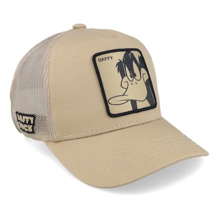 Capslab - Beige trucker Caps - Hatstore Exclusive x Daffy Duck Beige Trucker @ Hatstore