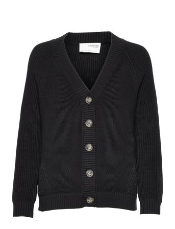 Slfsira Ls Knit Cardigan Black Selected Femme