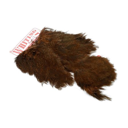 Whiting Coq De Leon Hen SH/C - Speckled dyed Brown