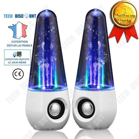 Högtalare - Tech Discount - Bärbar högtalare - LED-belysning - Vattensprinkler - USB