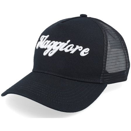 Maggiore - Sort trucker Kasket - Classic Black A-Frame Trucker @ Hatstore