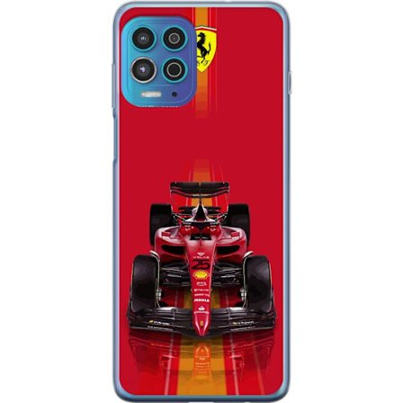 Yhteensopiva Puhelinkuori Motorola Motorola Moto G100 Ferrari Formula 1 -auto ikonisessa punaisessa muotoilussa urheilullisella tarkkuudella