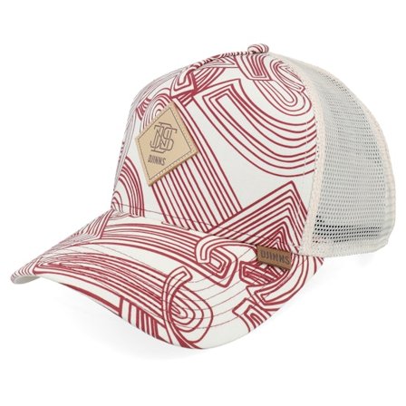 Djinns - Beige trucker Kasket - Hft Cap Ma Pattern Beige A-Frame Trucker @ Hatstore