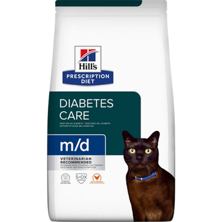 Hill's Prescription Diet Feline - m/d Diabetes/Weight Chicken - Dry Cat Food 3 kg - Katt - Kattefôr & kattemat - Veterinærfôr for katt - ZOO.no