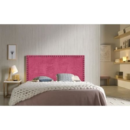 Lily sänggavel i rosa tyg 160