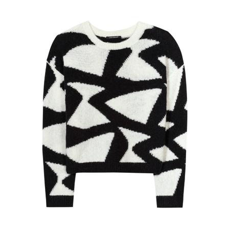 Luisa Cerano, Round-neck Knitwear Zwart, Dames, Maat:L,Polyamide