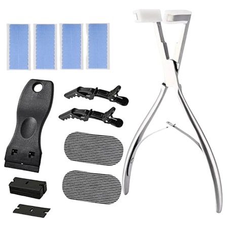 Tape in Hair Extensions Tang Hår Extensions Styling Værktøj Hårklemmer til Hår