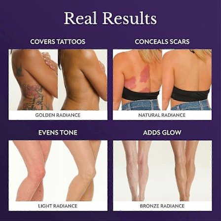 Body Coverage Perfector, All Over Complexion Perfector, Långvarig Ben & Kropps Tattoo Täckande Sminkkräm, Vattentät, Jämn Hudton