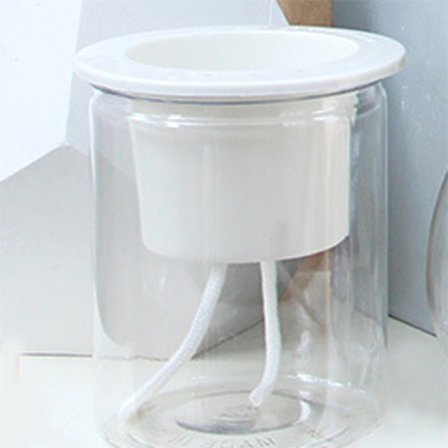 Självvattnande planteringskrukor Mini rund design suckulent växtkruka Inomhus Hemträdgård Modern dekorativ kruka