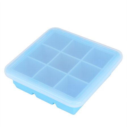 9-rutenett DIY silikon isform isboksholder is sjokolade pudding maker med lokk