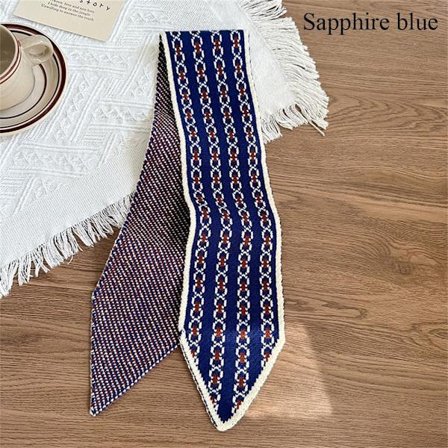 Pieni huivi neulottu huivi SAPPHIRE BLUE