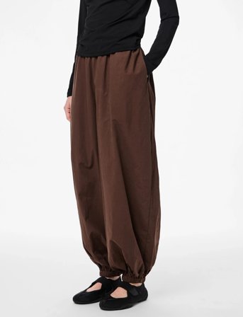 Pieces Pcbella Mw Balloon Wvn Pants D2D - Brown - L